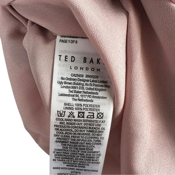 New! Ted Baker Lucieey‎ Fit And Flare Tiered Mini Dress Floral Print - Picture 7 of 9